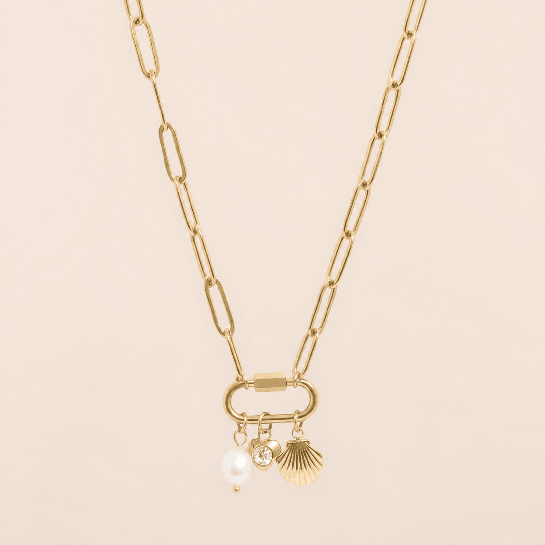 Sea Shell Carabiner Necklace - Gemlet
