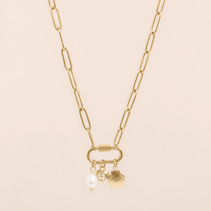 Sea Shell Carabiner Necklace - Gemlet