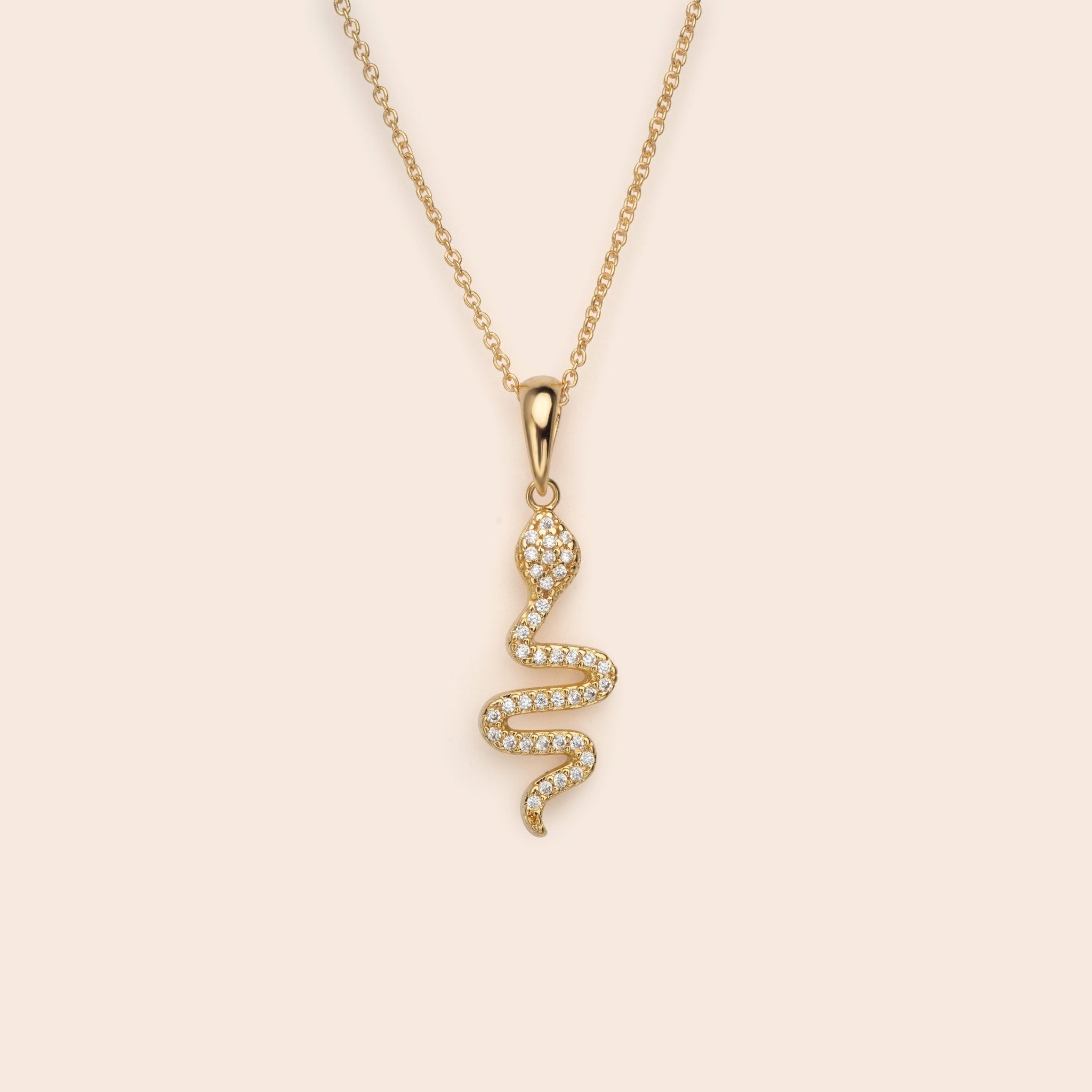 Snake CZ Necklace - Gemlet