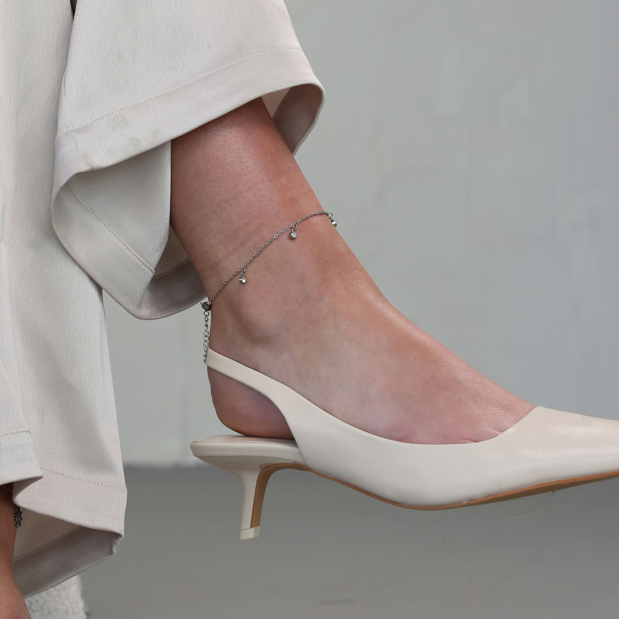 Dangle CZ Anklet