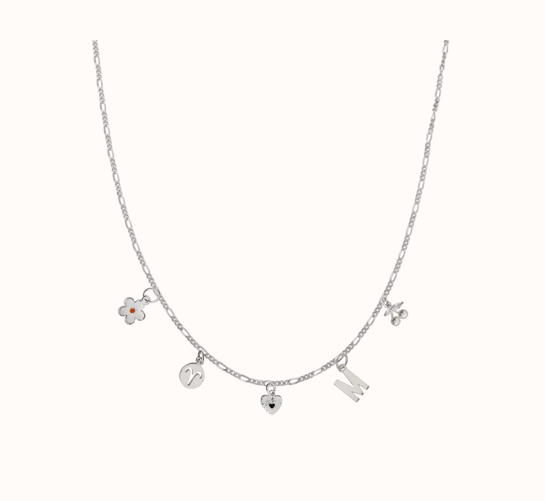 Sterling Silver Charm Bar Necklaces - Gemlet