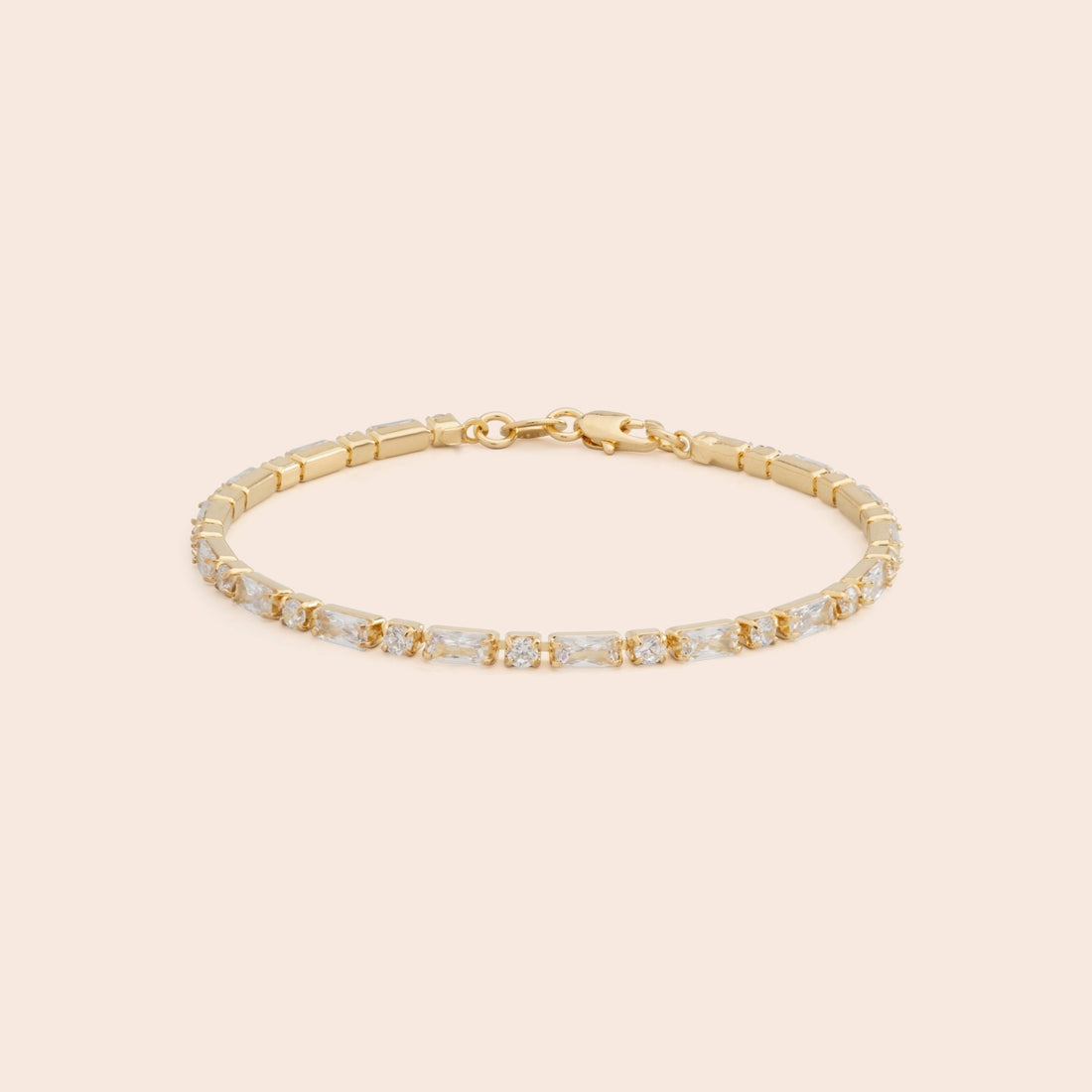 Thick Baguette CZ Bracelet - Gemlet