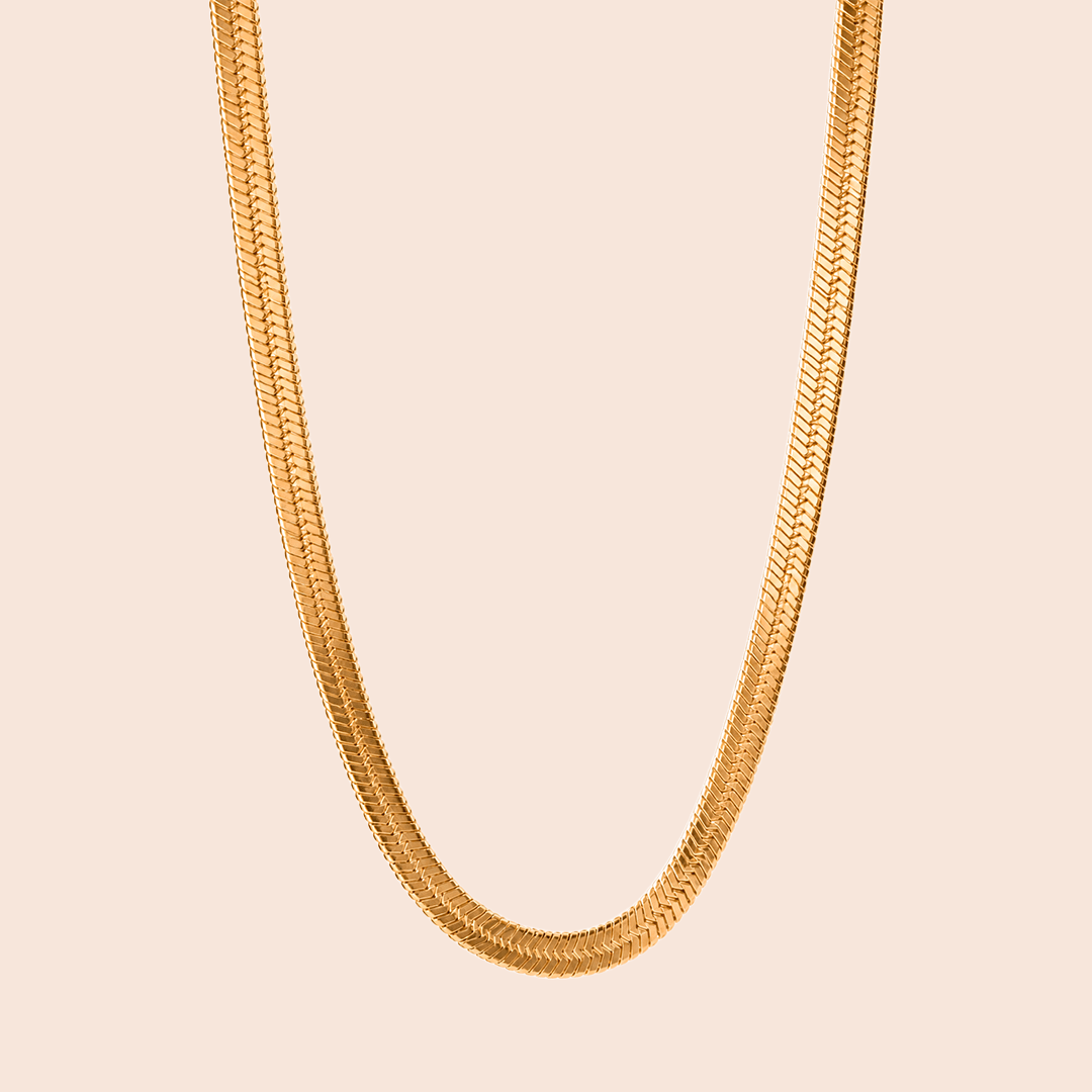 Thick Herringbone Necklace - Gemlet