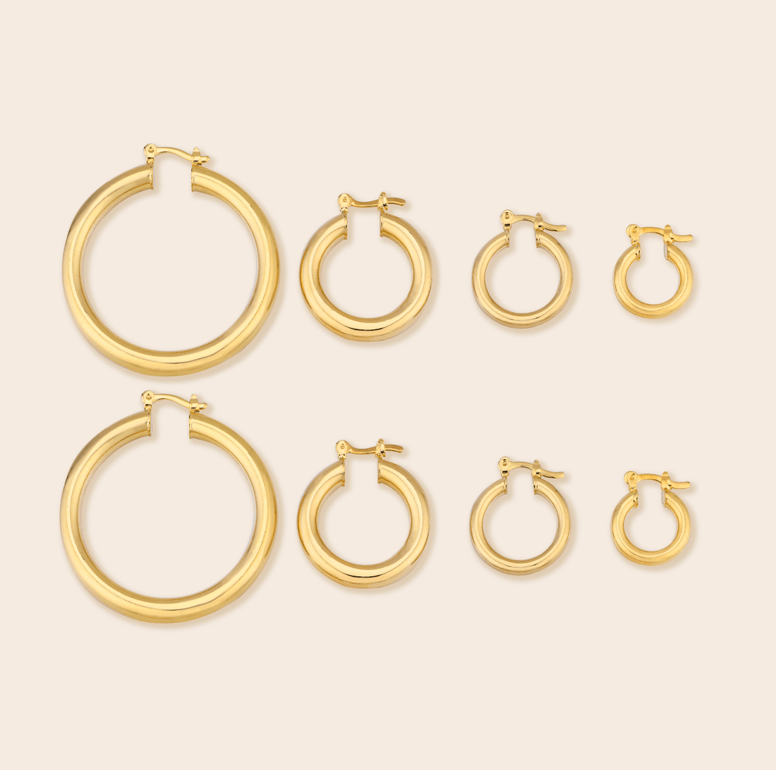 Thick Hinge Hoops - Gemlet