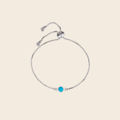 Turquoise Gemstone Adjustable Bracelet - Gemlet