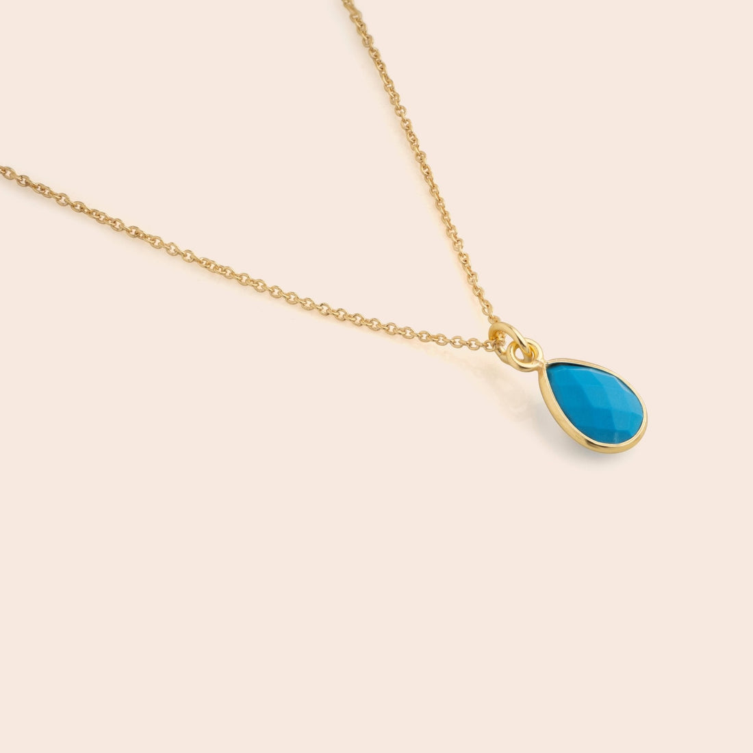 Turquoise Teardrop Necklace - Gemlet