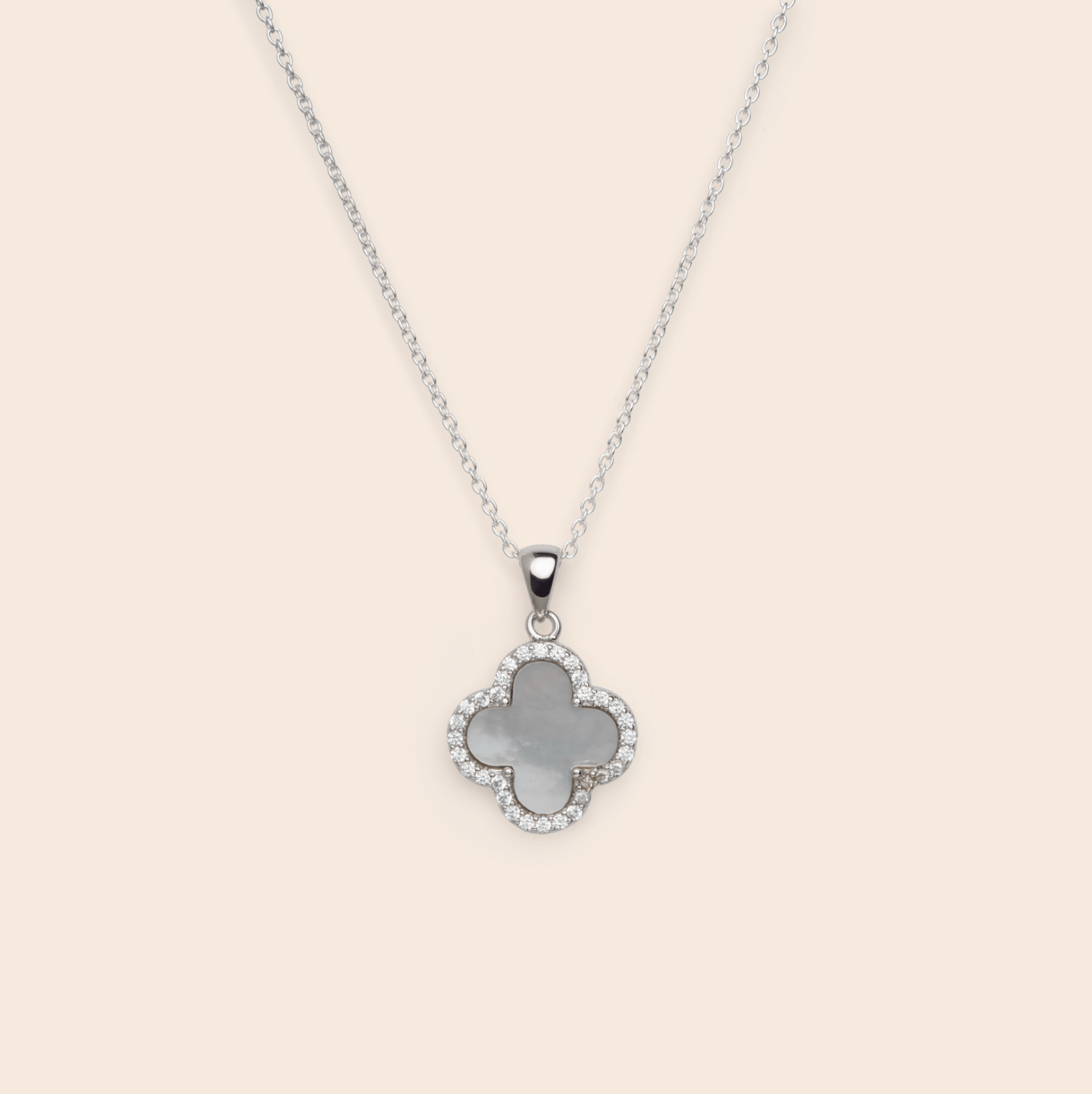 White Clover CZ Necklace - Gemlet