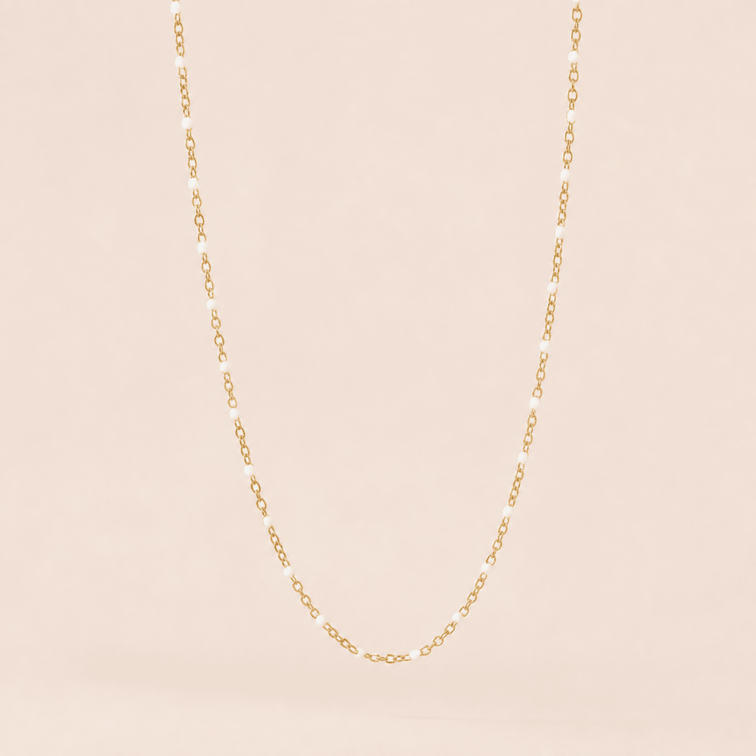 White Enamel Necklace - Gemlet