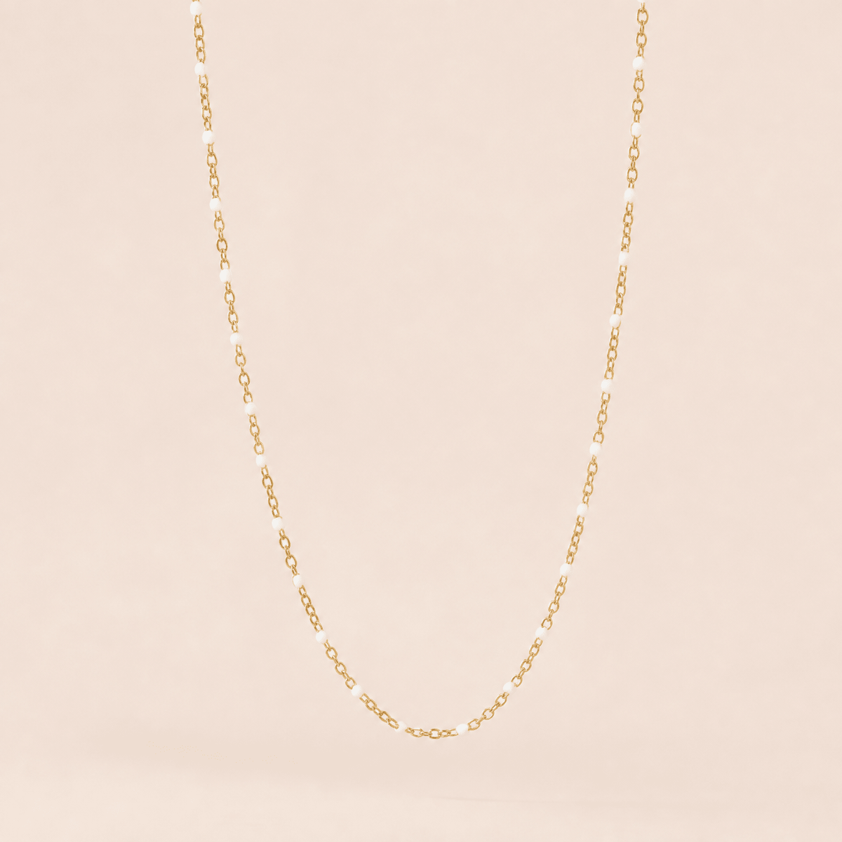White Enamel Necklace - Gemlet