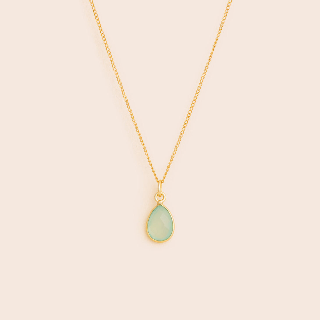 Aquamarine Drop Necklace - Gemlet