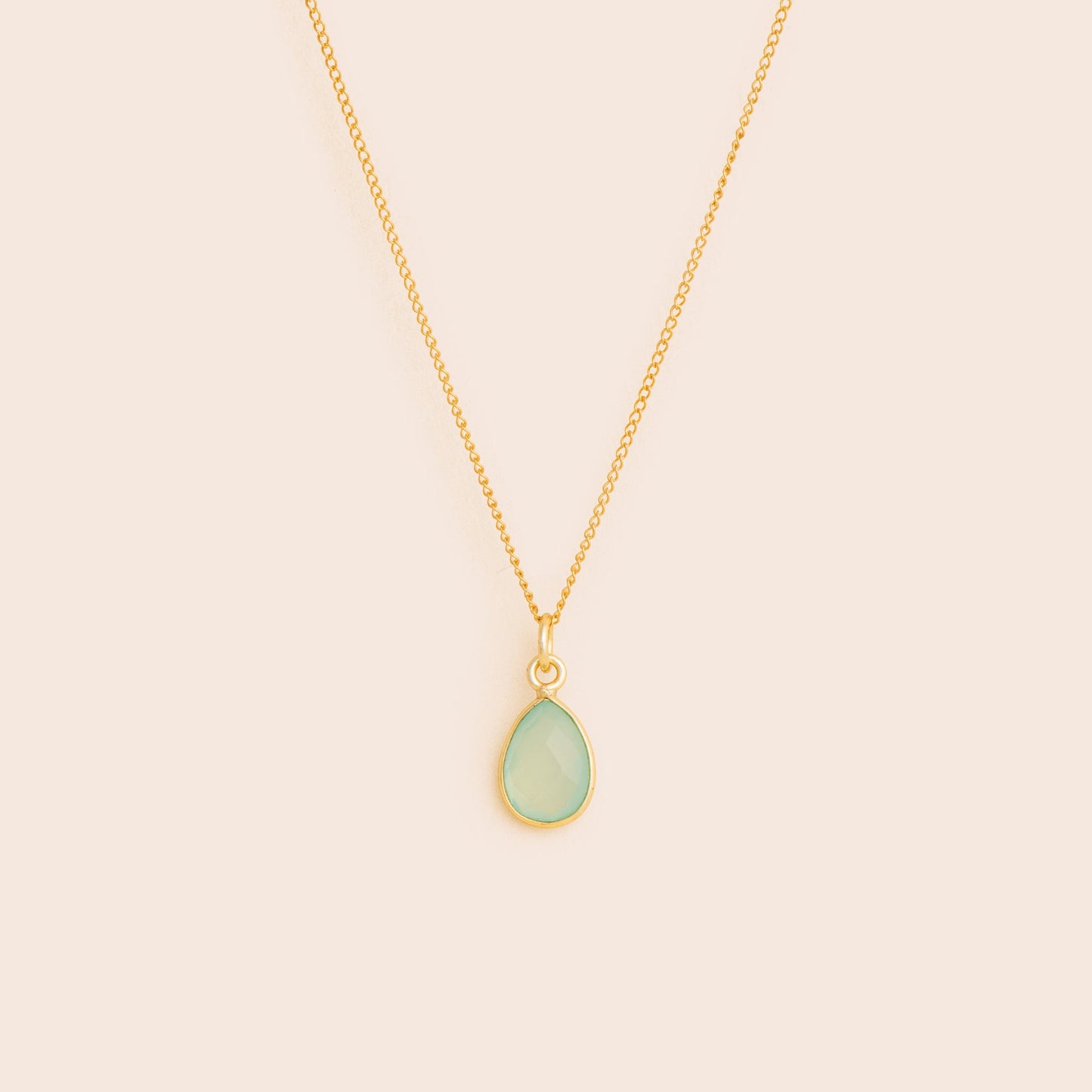 Aquamarine Drop Necklace - Gemlet