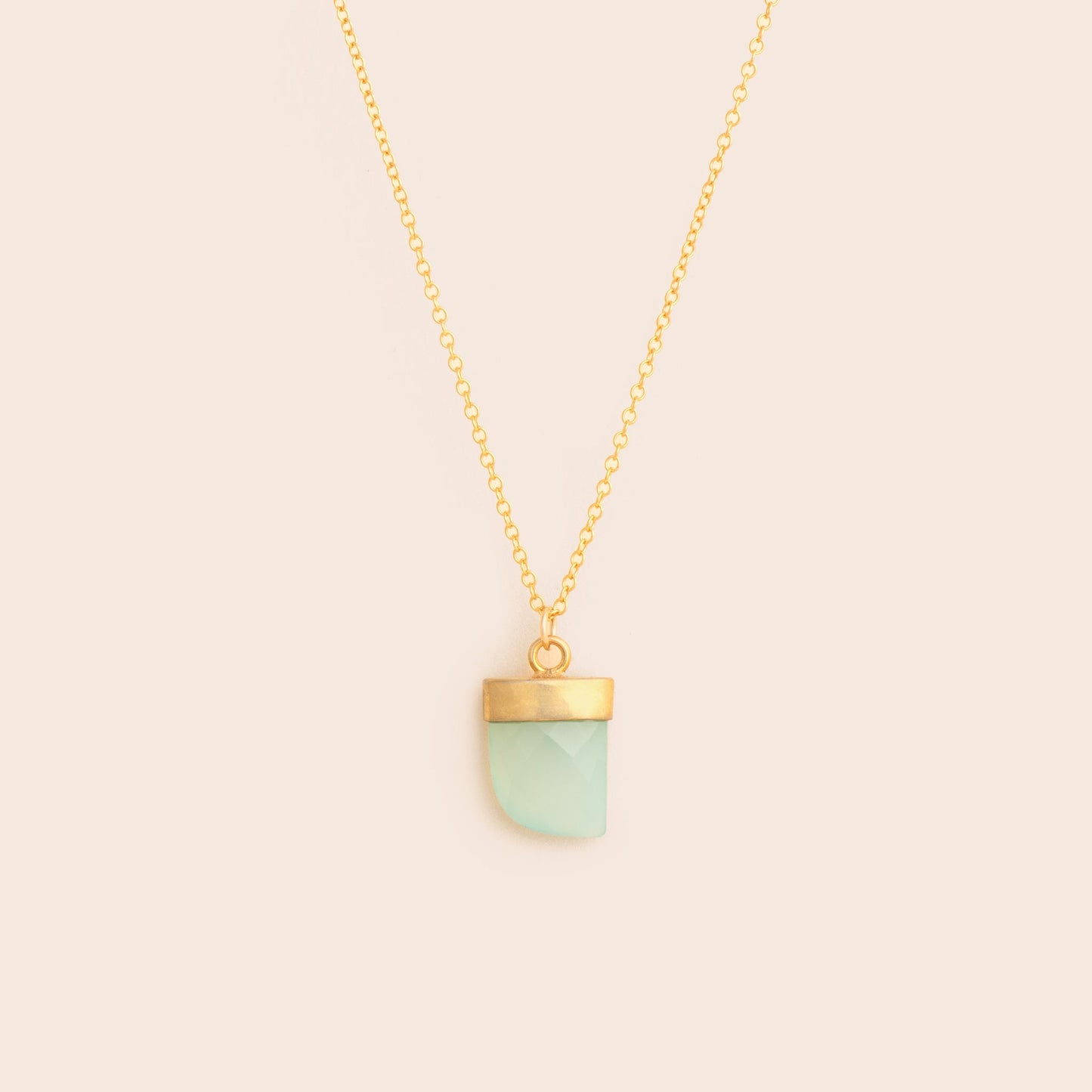 Aquamarine Horn Necklace - Gemlet