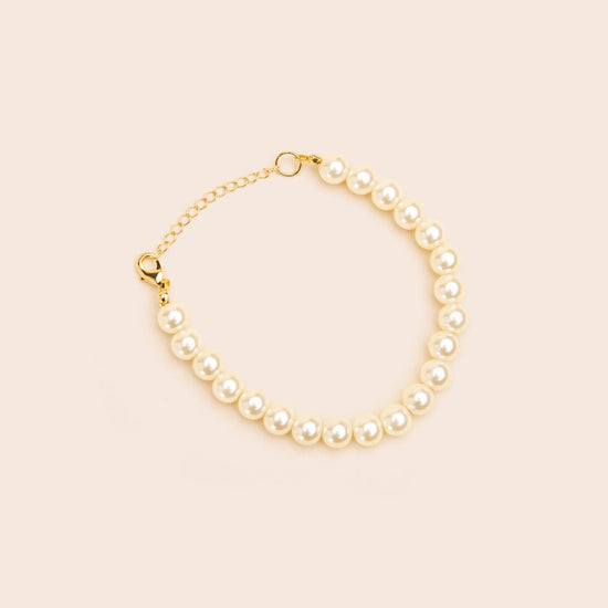 Beaded Pearl Bracelet in Gold - Gemlet