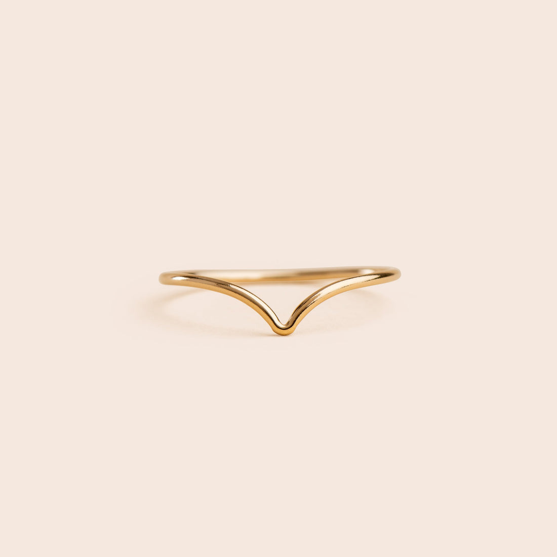 Chevron - Gold Filled Stacking Ring - Gemlet