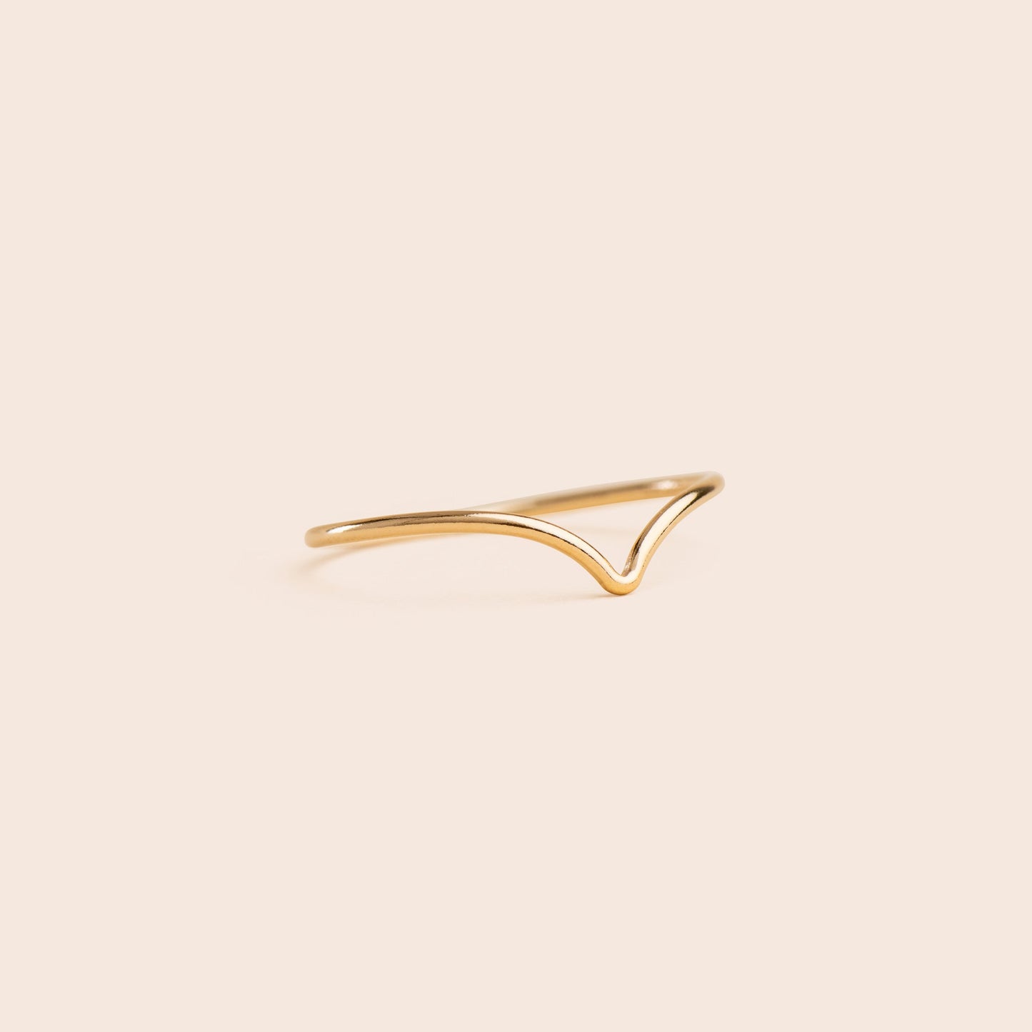 Load image into Gallery viewer, Chevron - Gold Filled Stacking Ring - Gemlet
