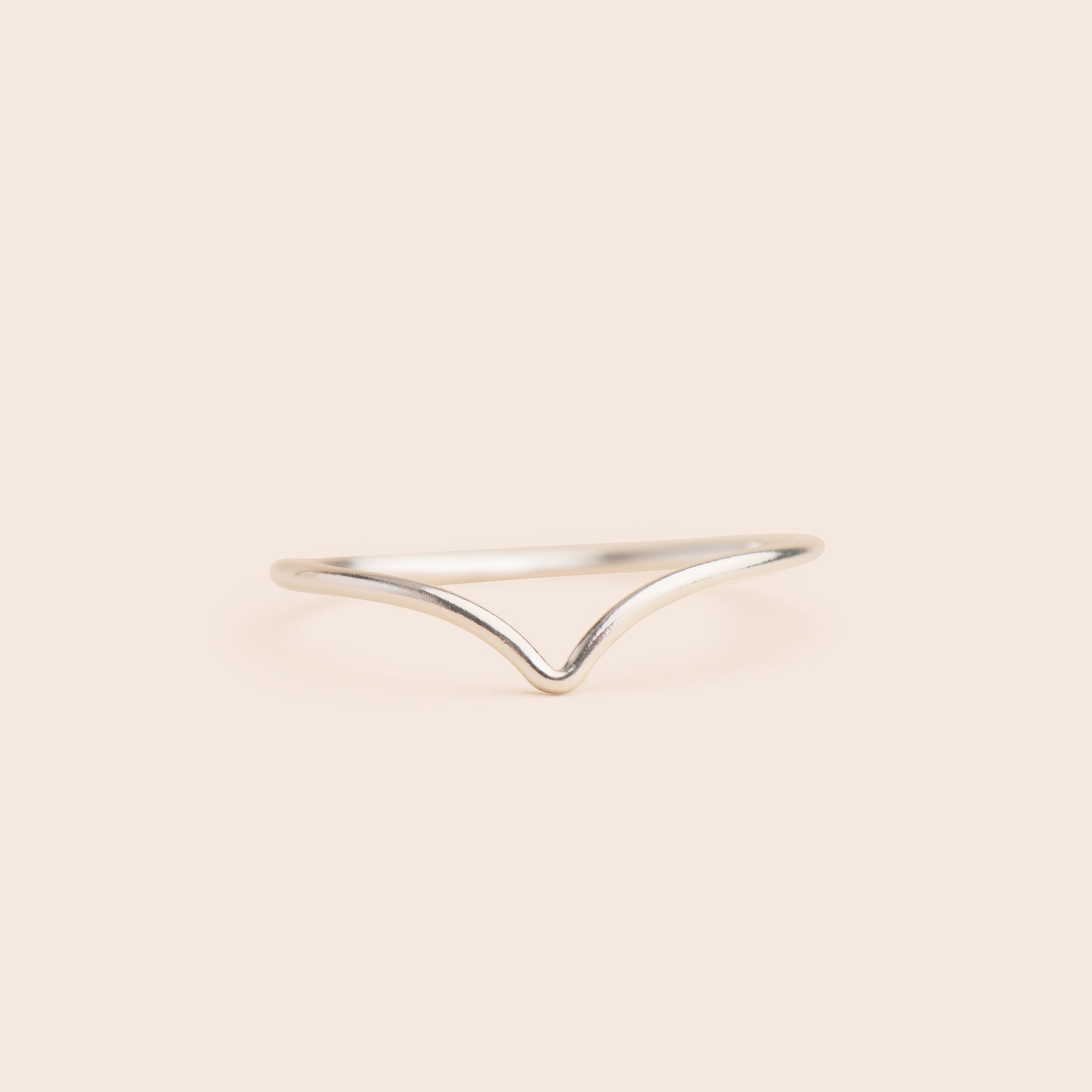 Chevron - Sterling Silver Stacking Ring - Gemlet