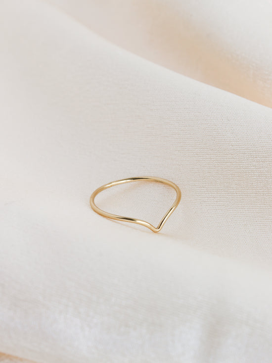 Load image into Gallery viewer, Chevron Gold Ring
