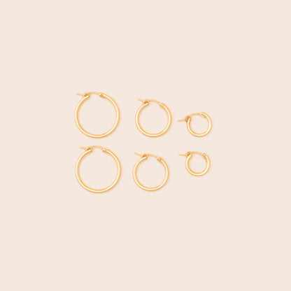 Classic Hinged Hoop Earrings - Gemlet