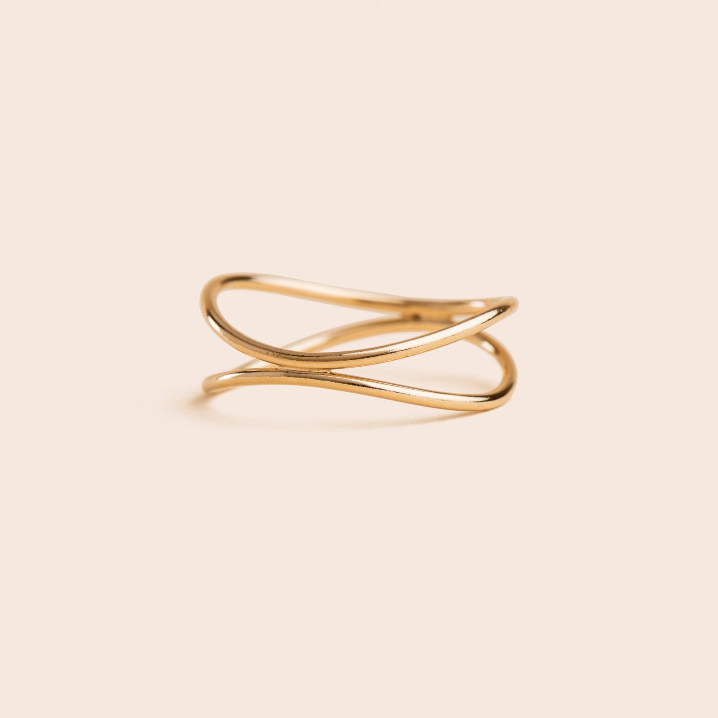 Criss Cross - Gold Filled Stacking Ring - Gemlet