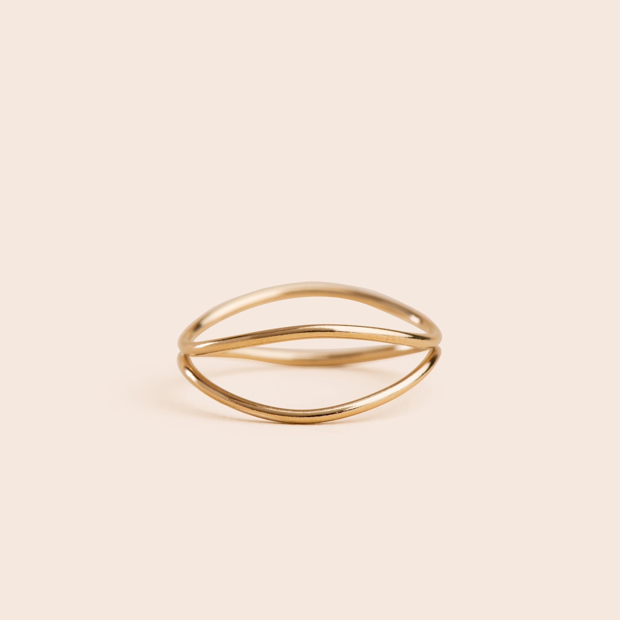 Criss Cross - Gold Filled Stacking Ring - Gemlet