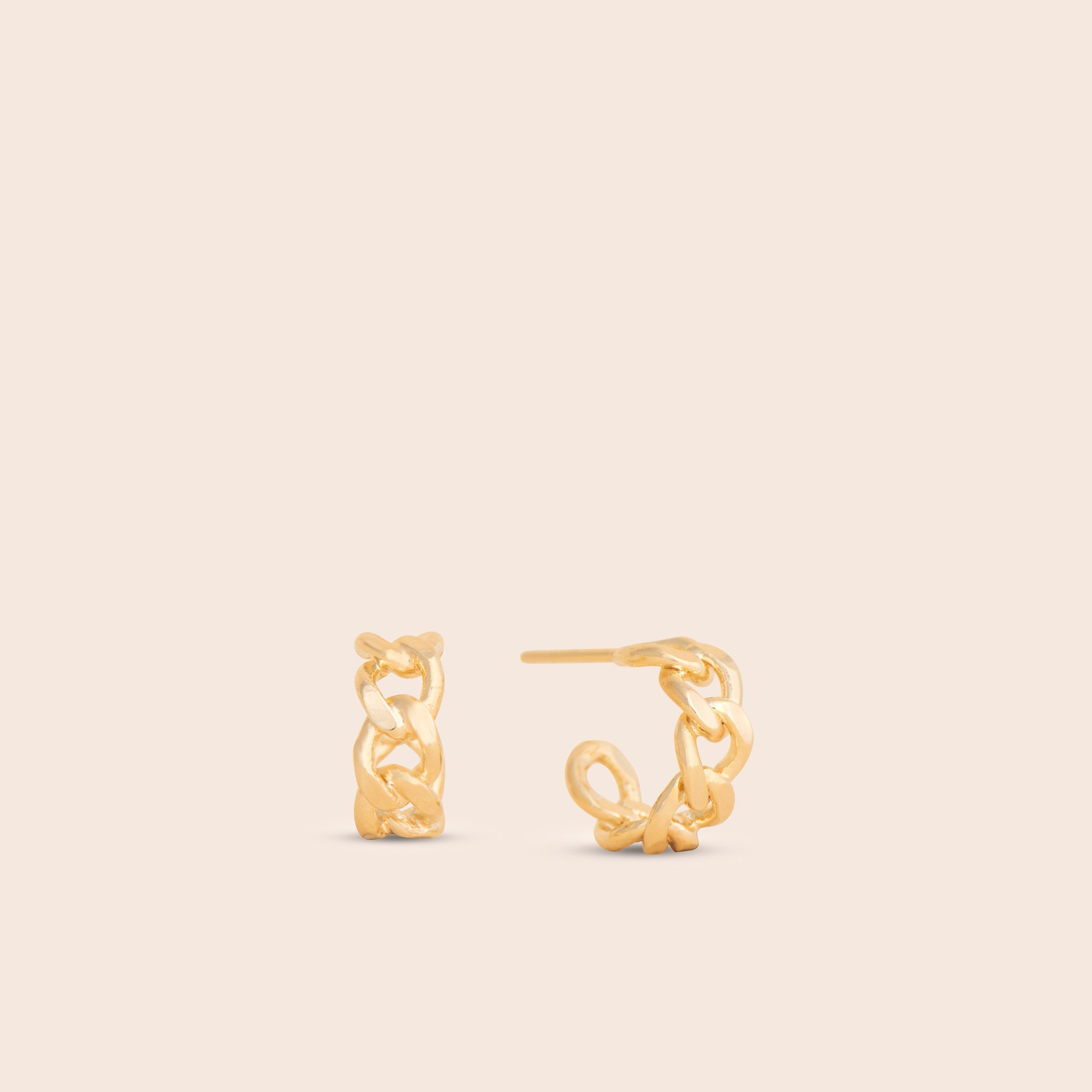 Cuban Link Chain Huggie Earrings - Gemlet