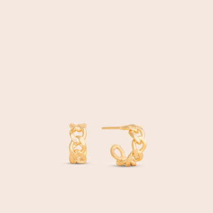 Cuban Link Chain Huggie Earrings - Gemlet