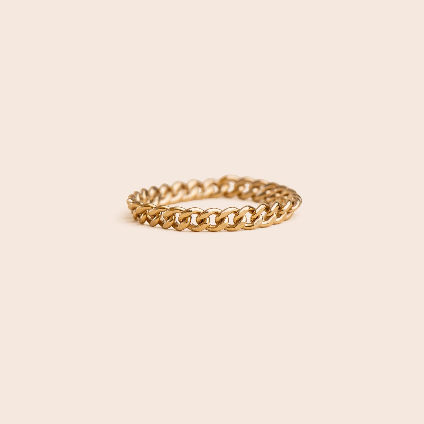 Curb Chain - Gold Filled Stacking Ring - Gemlet