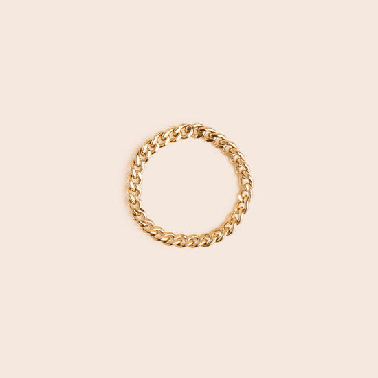 Curb Chain - Gold Filled Stacking Ring - Gemlet