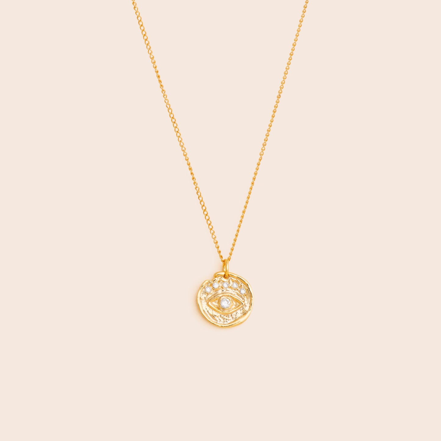 Evil Eye Medallion Necklace - Gold Filled - Gemlet