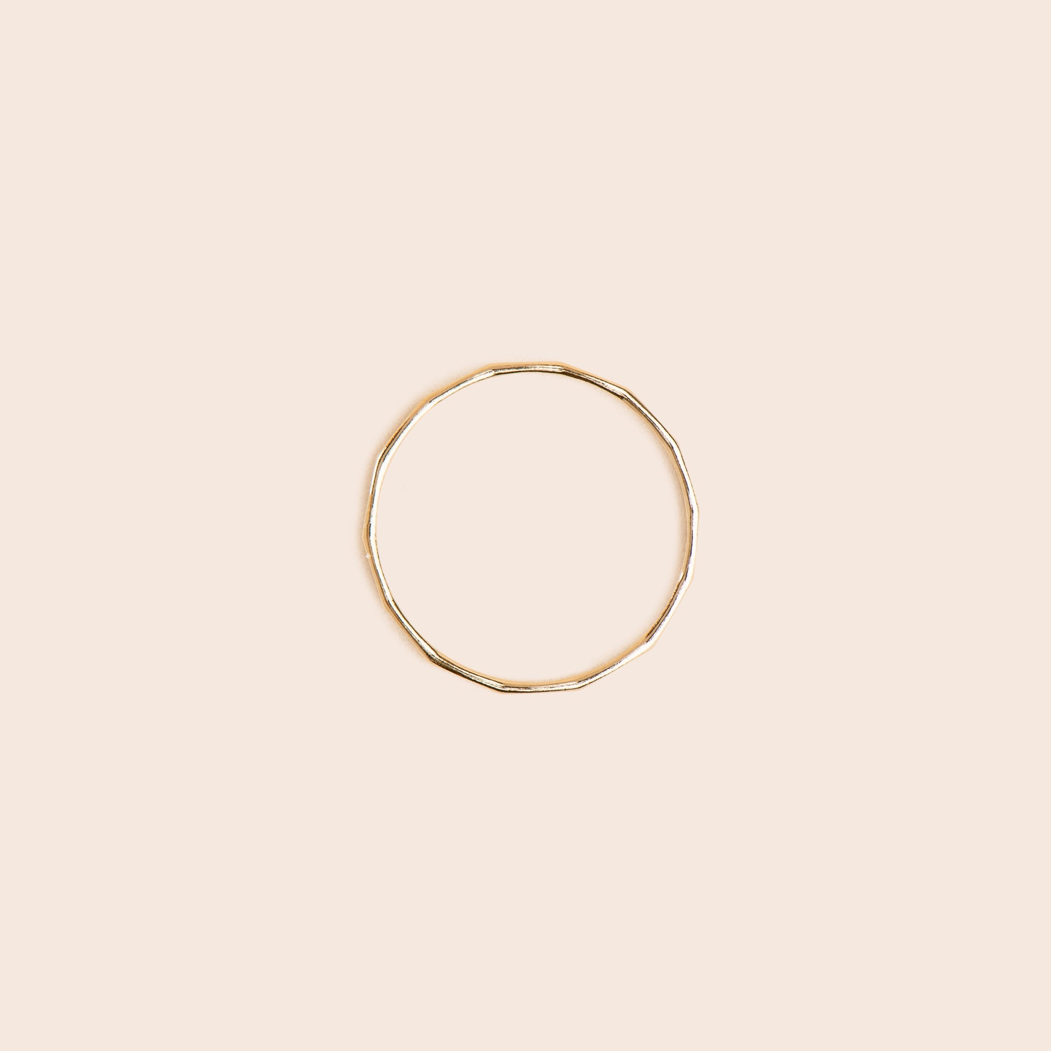 Hammered - Gold Filled Stacking Ring - Gemlet