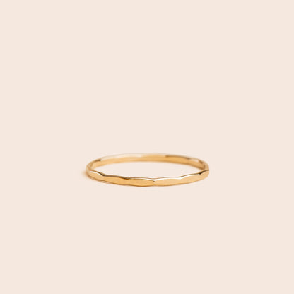 Hammered - Gold Filled Stacking Ring - Gemlet