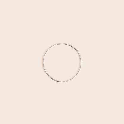 Hammered - Sterling Silver Stacking Ring - Gemlet