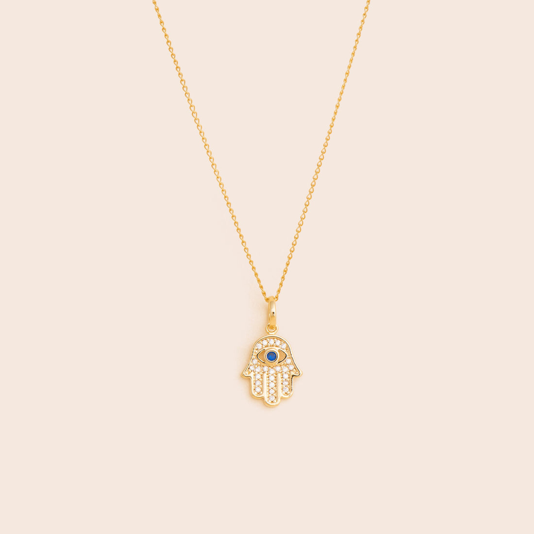 Hand of Hamsa Necklace - Gold Filled - Gemlet