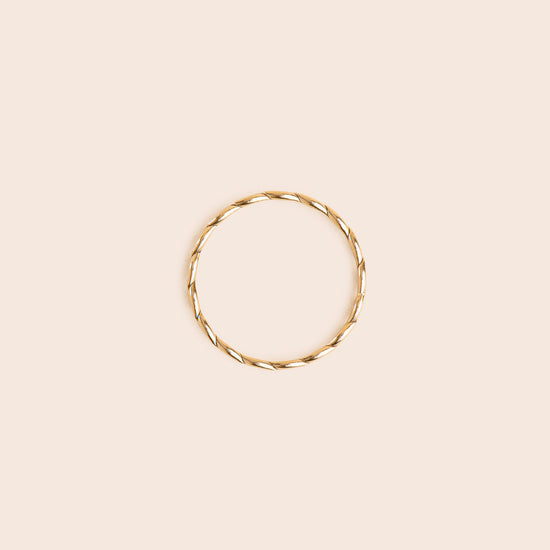 Infinity Twist - Gold Filled Stacking Ring - Gemlet
