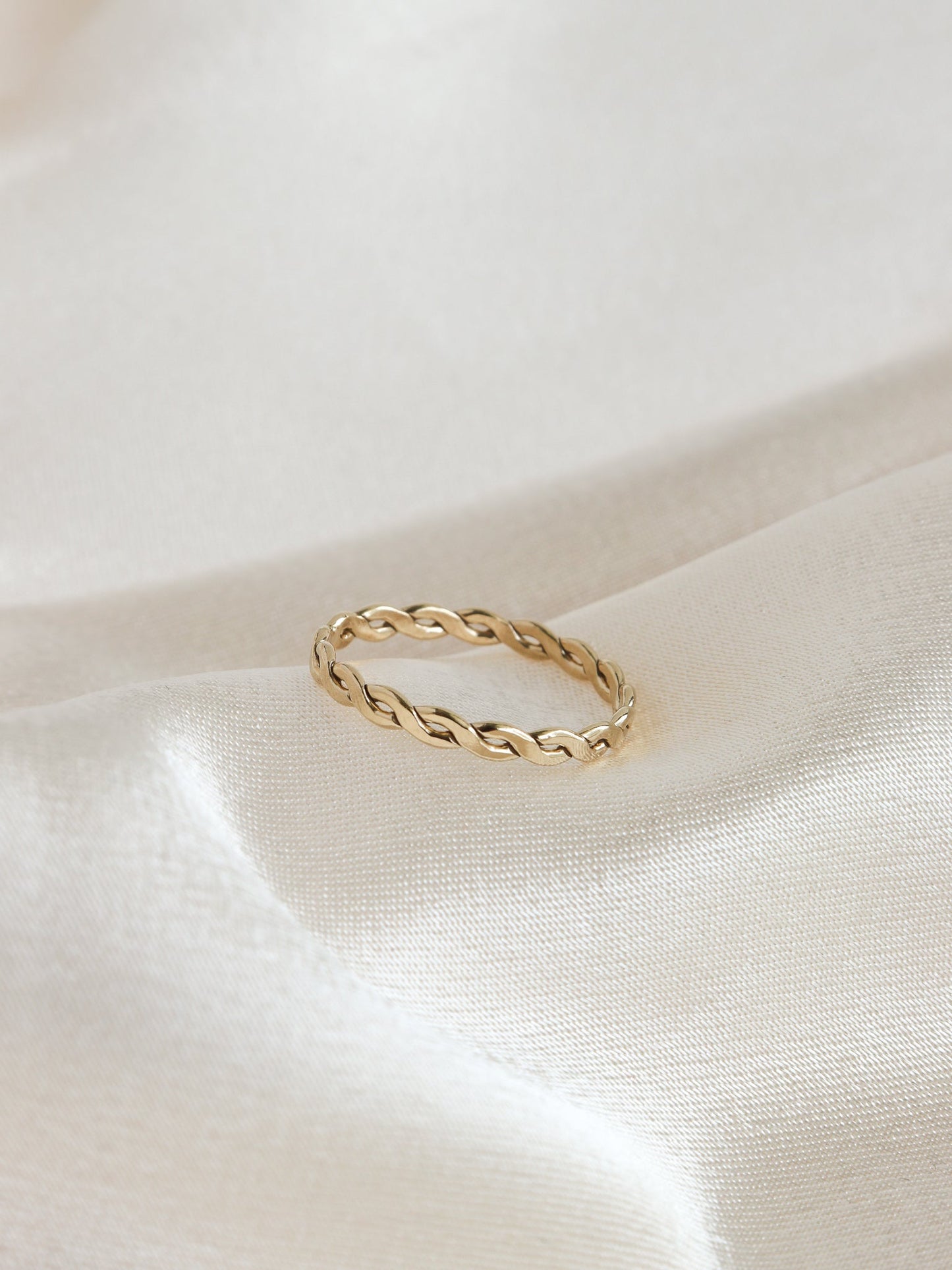 Infinity Twist - Gold Filled Stacking Ring - Gemlet