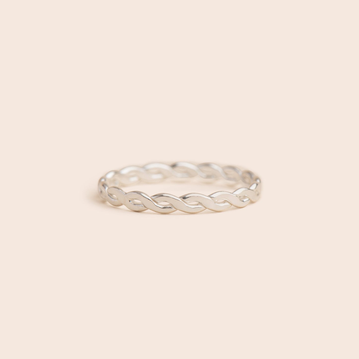 Infinity Twist - Sterling Silver Stacking Ring - Gemlet