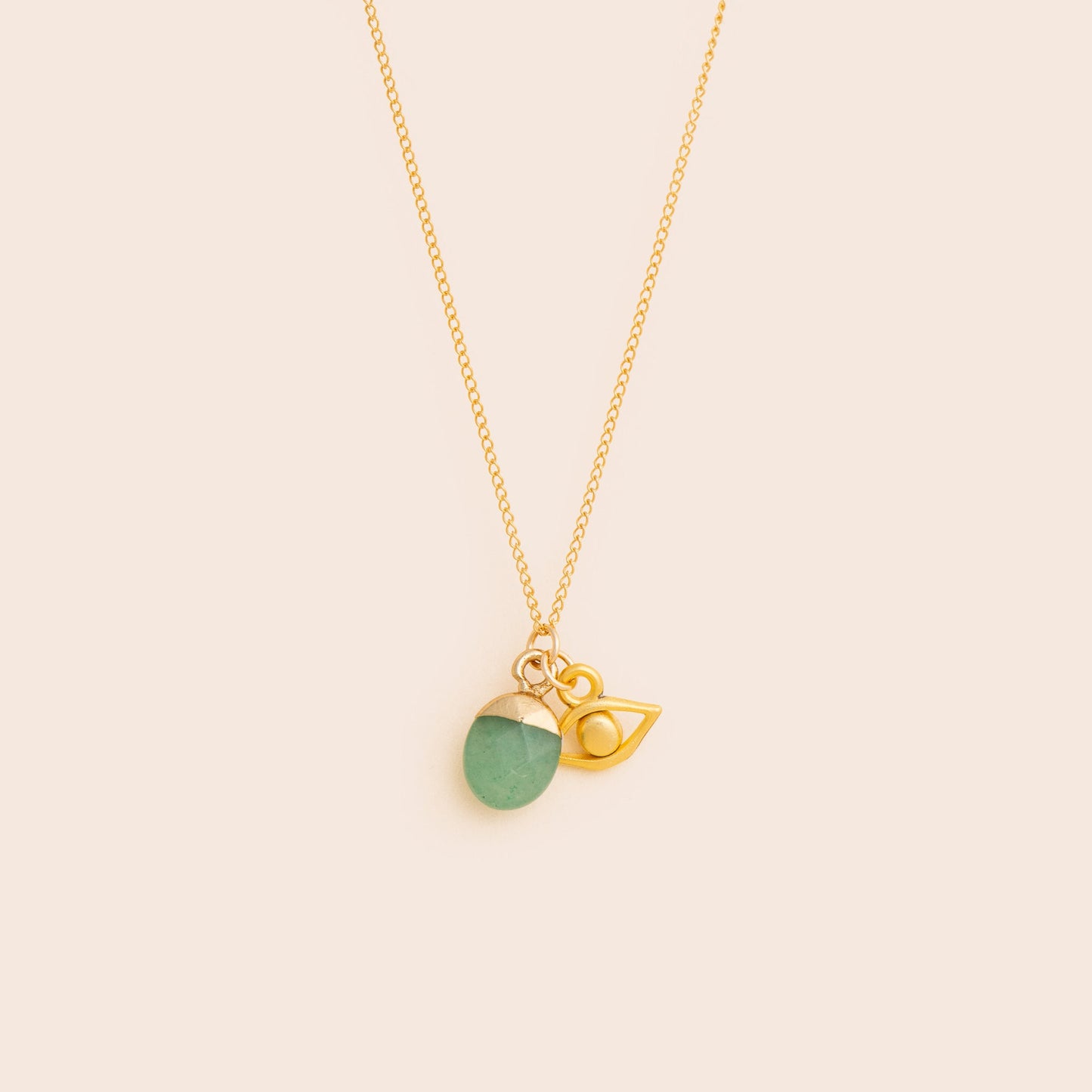 Jade Gem Drop Necklace - Gemlet