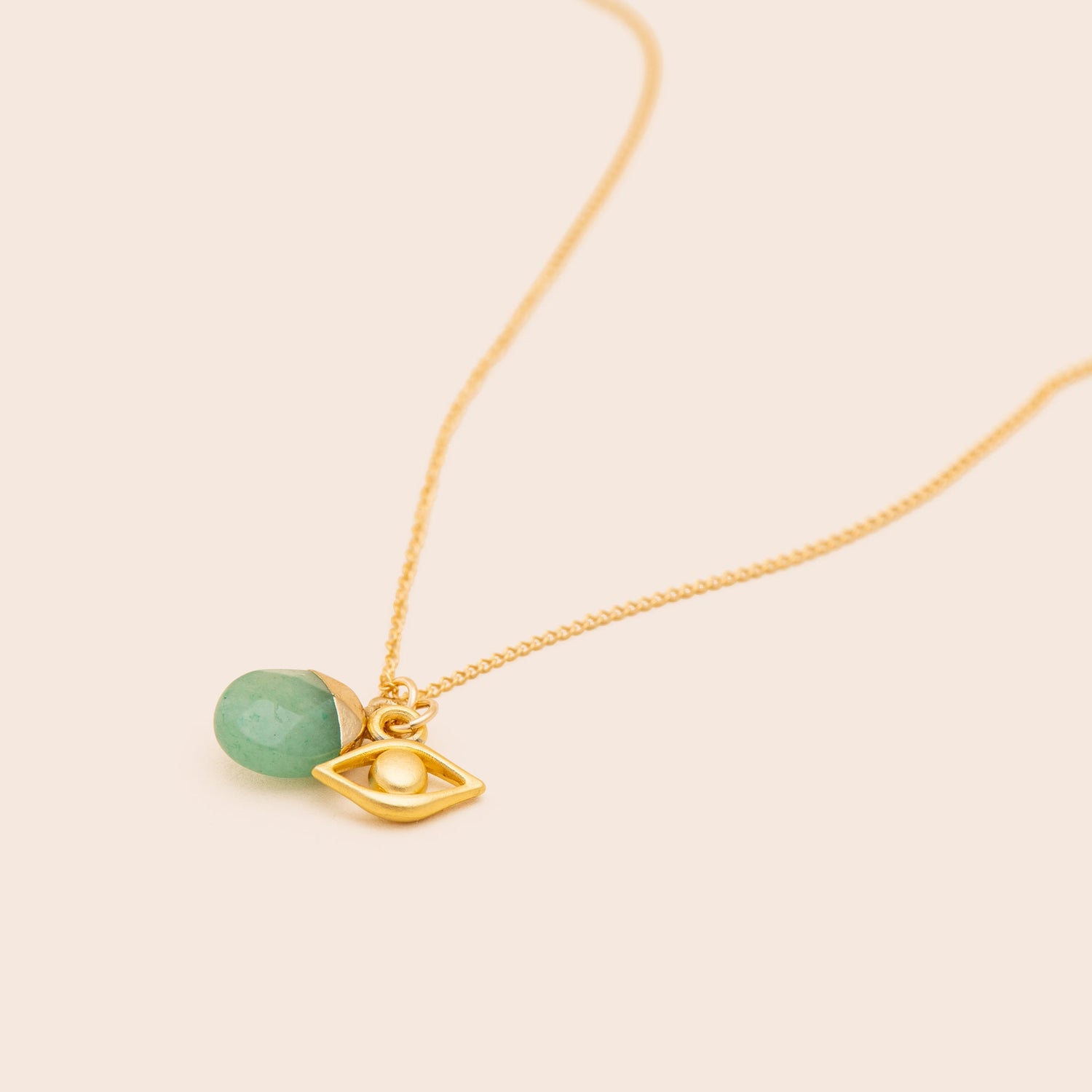 Jade Gem Drop Necklace - Gemlet