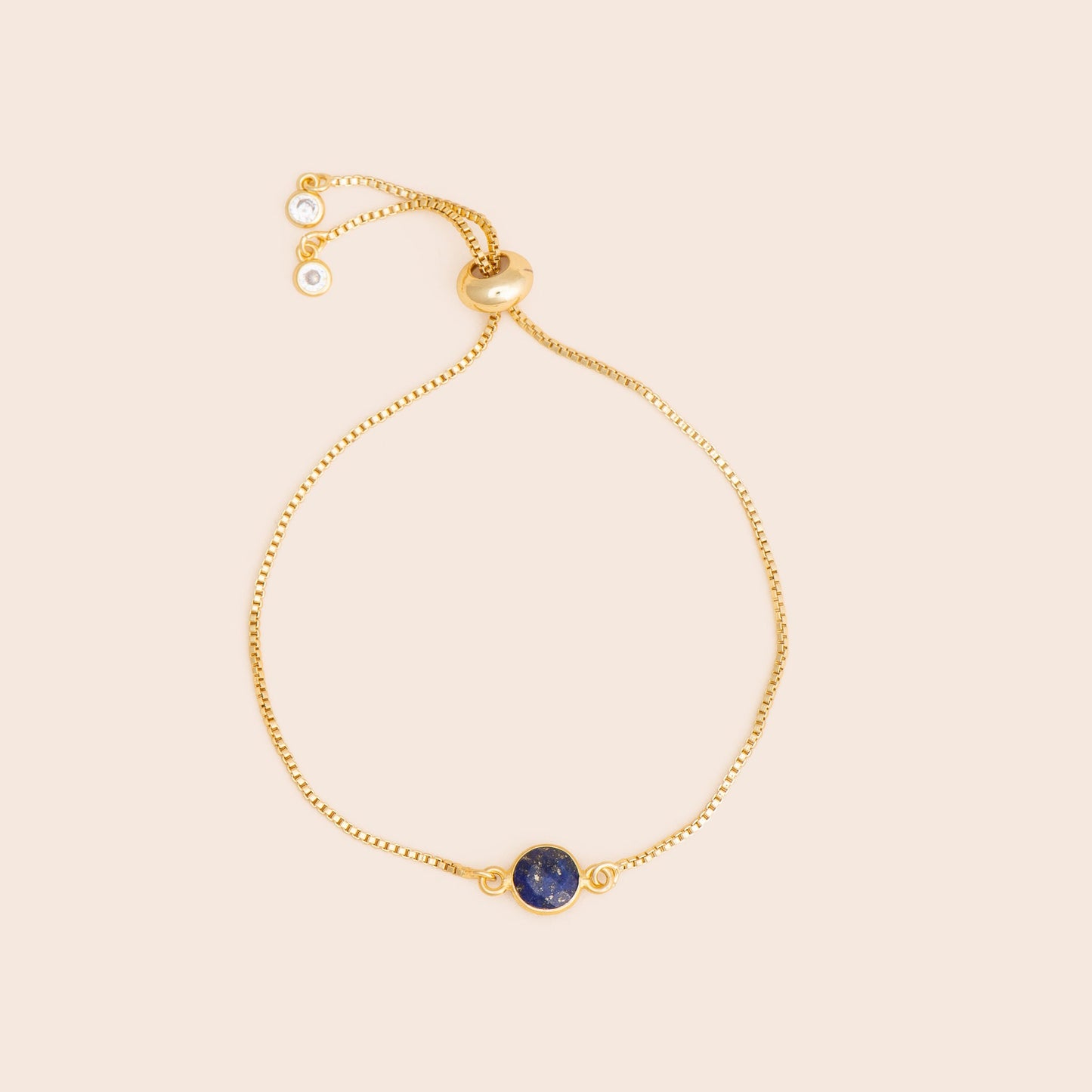 Lapis Lazuli Gemstone Adjustable Bracelet - Gemlet
