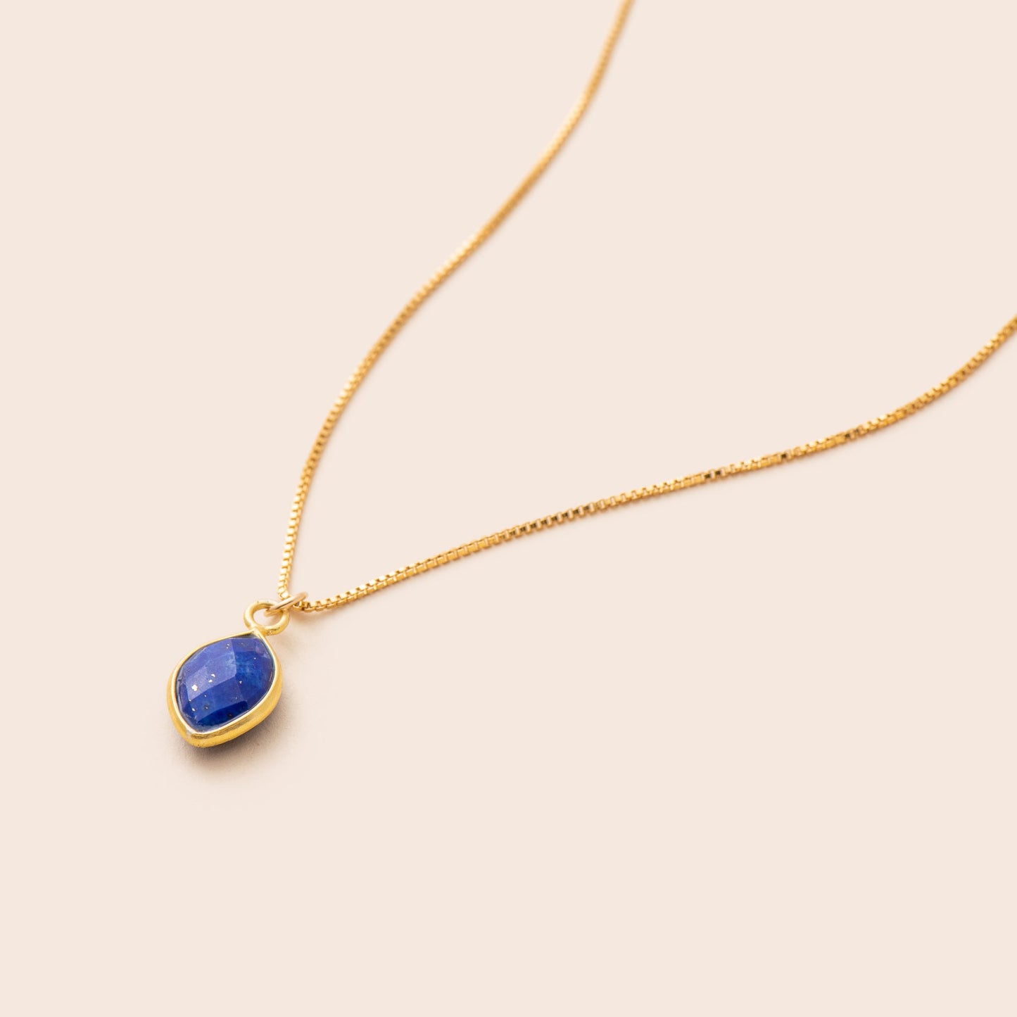 Lapis Lazuli Marquise Necklace - Gemlet