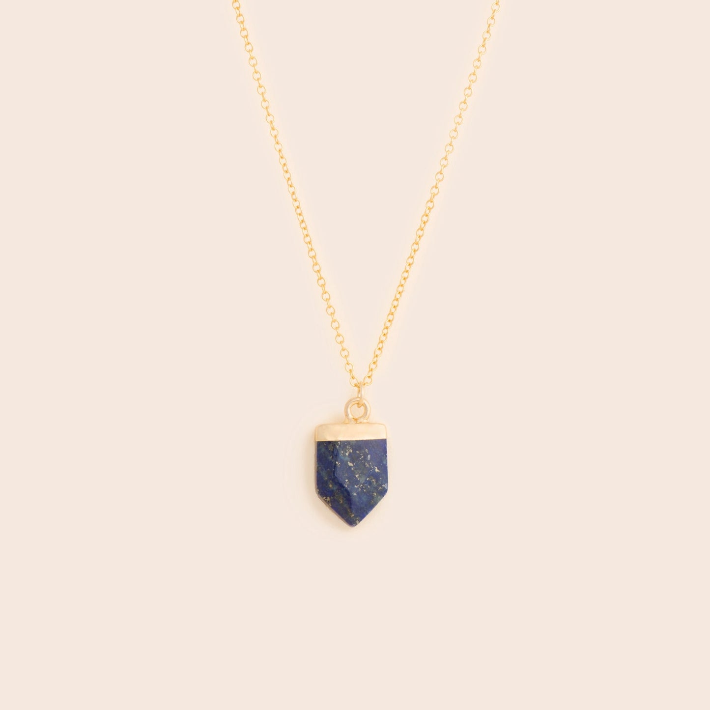 Lapis Lazuli Shield Necklace - Gemlet