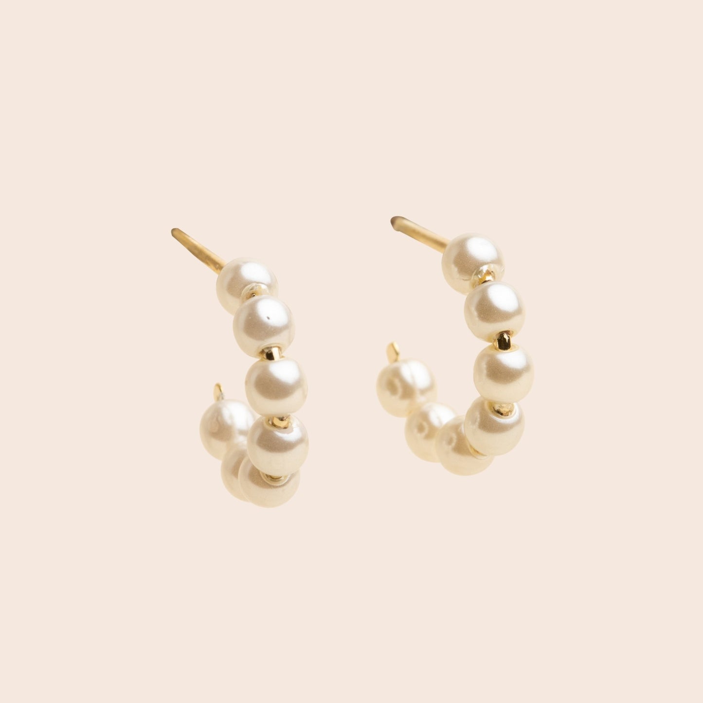 Large Beaded Pearl Earrings - Gemlet