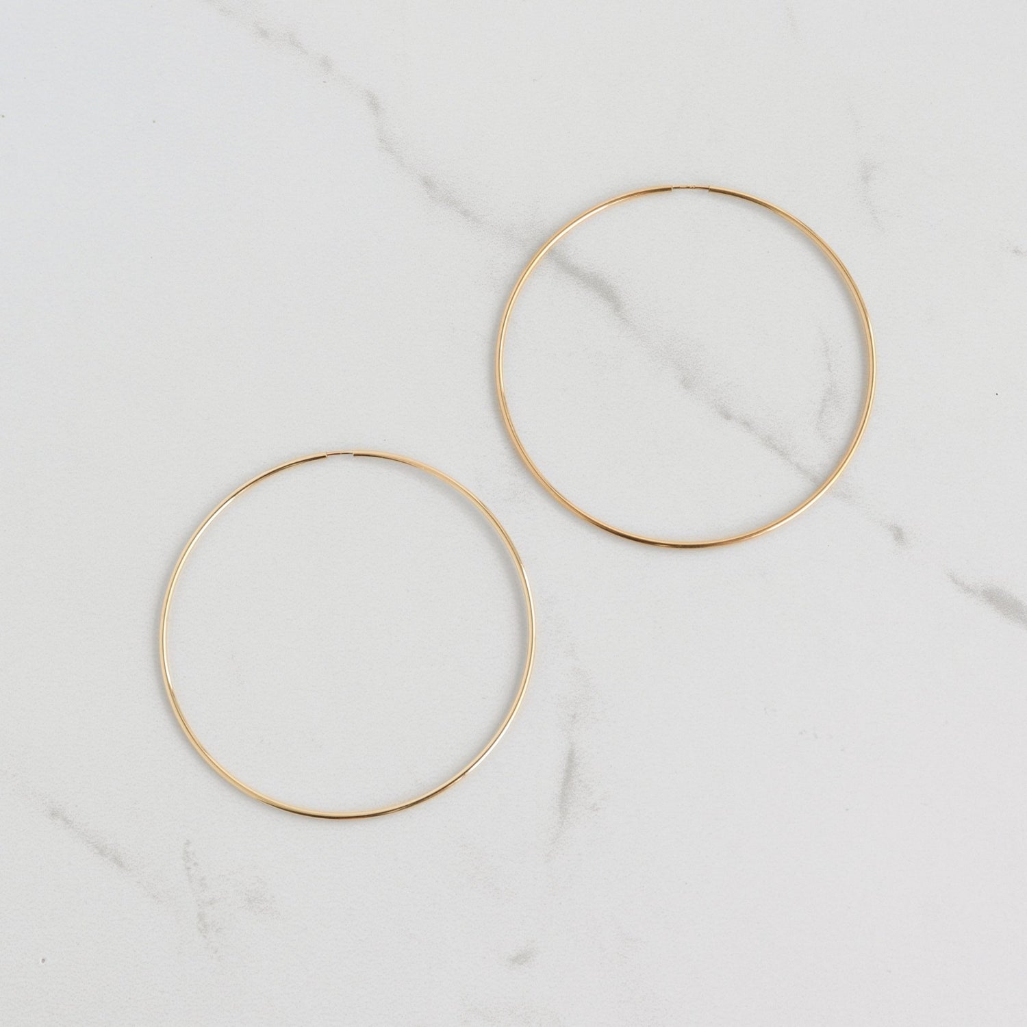 Large Sleeper Hoop Earrings - Gemlet