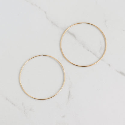 Large Sleeper Hoop Earrings - Gemlet