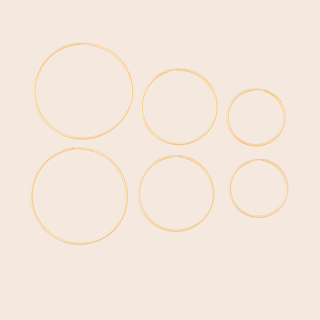 Large Sleeper Hoop Earrings - Gemlet