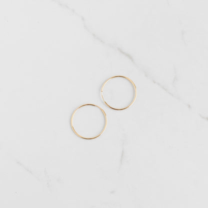 Large Sleeper Hoop Earrings - Gemlet