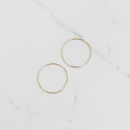 Large Sleeper Hoop Earrings - Gemlet