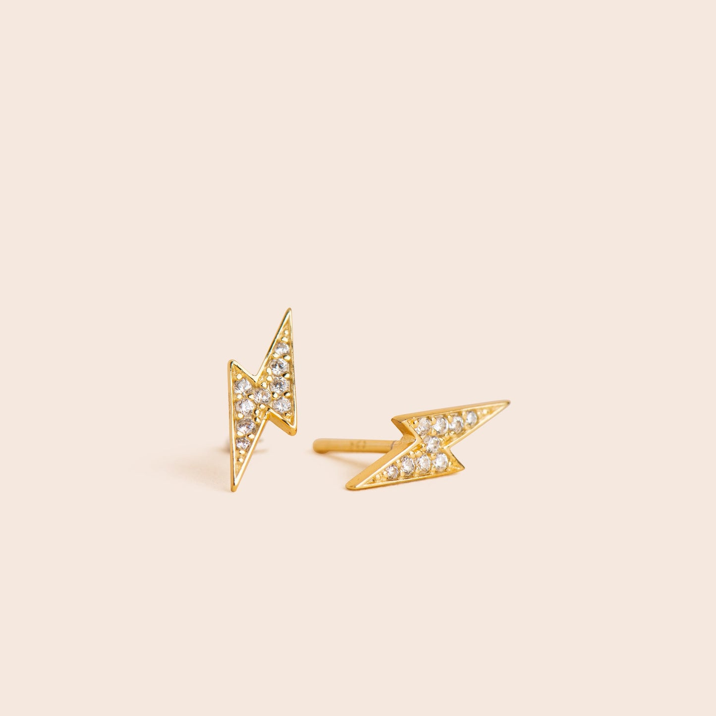 Load image into Gallery viewer, Lightning Bolt Stud Earrings - Gemlet
