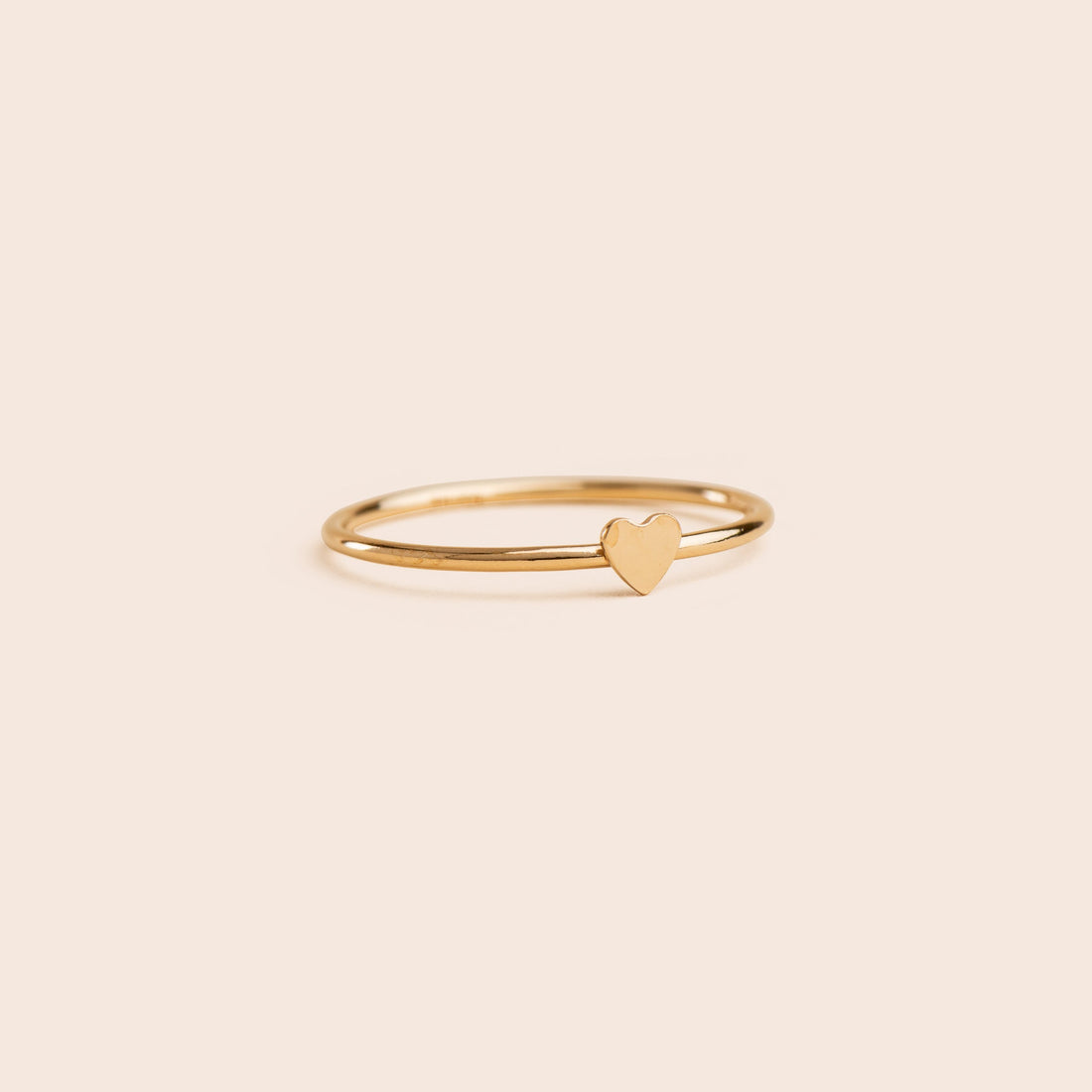 Mini Heart - Gold Filled Stacking Ring - Gemlet