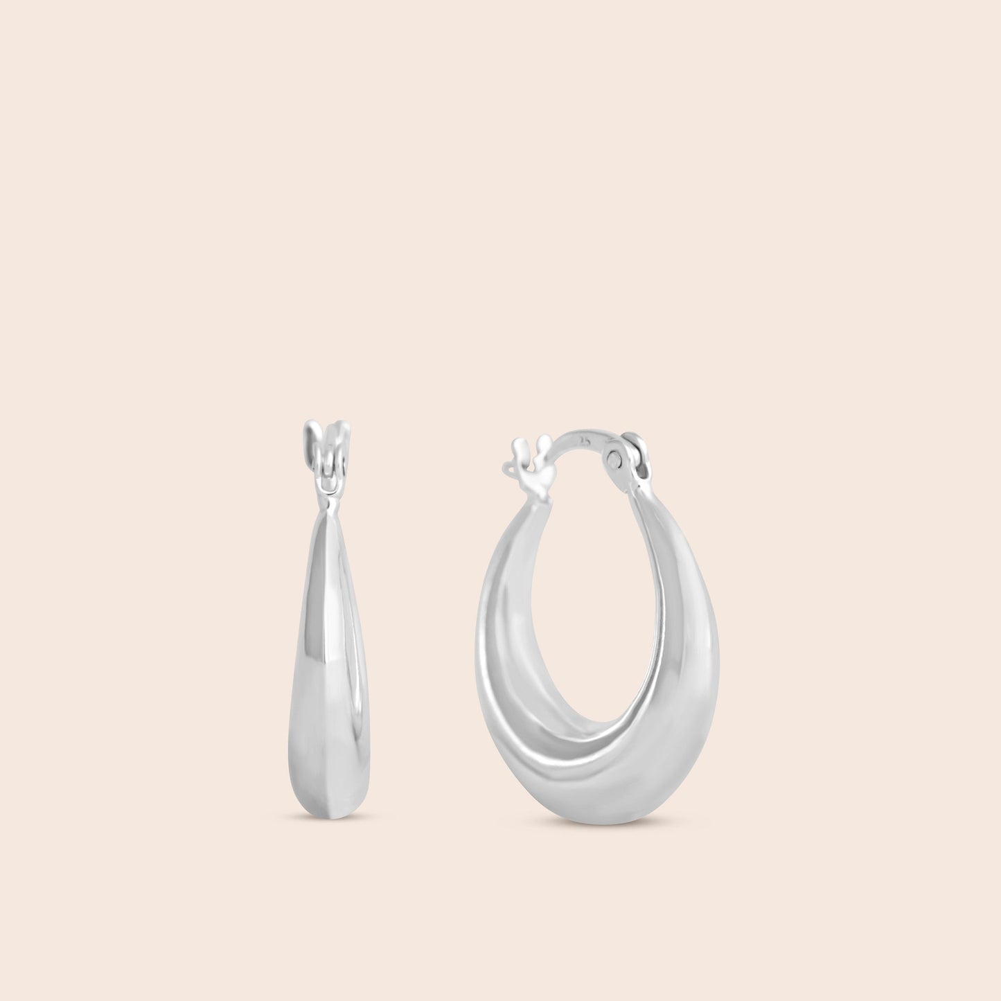 Moon Hoop Earrings - Gemlet
